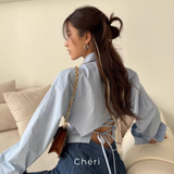 【Chéri】クロップドオーバーシャツ（1color）