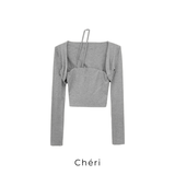Open cropped long t-shirts