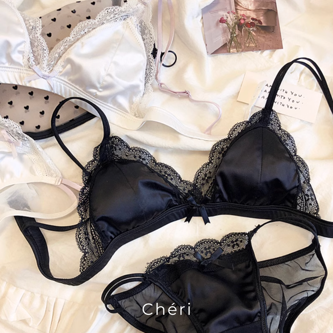 MOOL lingerie ilFelino ブラ　ショーツ　セット ノンワイヤーブラジャー ショーツ セット : Oasis On - 通販