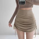 Side gather pants skirt