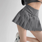 Side slit pleats skirt