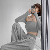 Open cropped long t-shirts