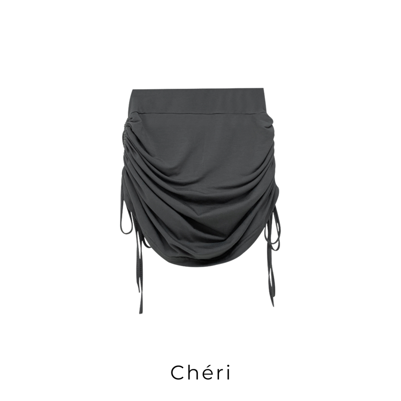 Side gather pants skirt