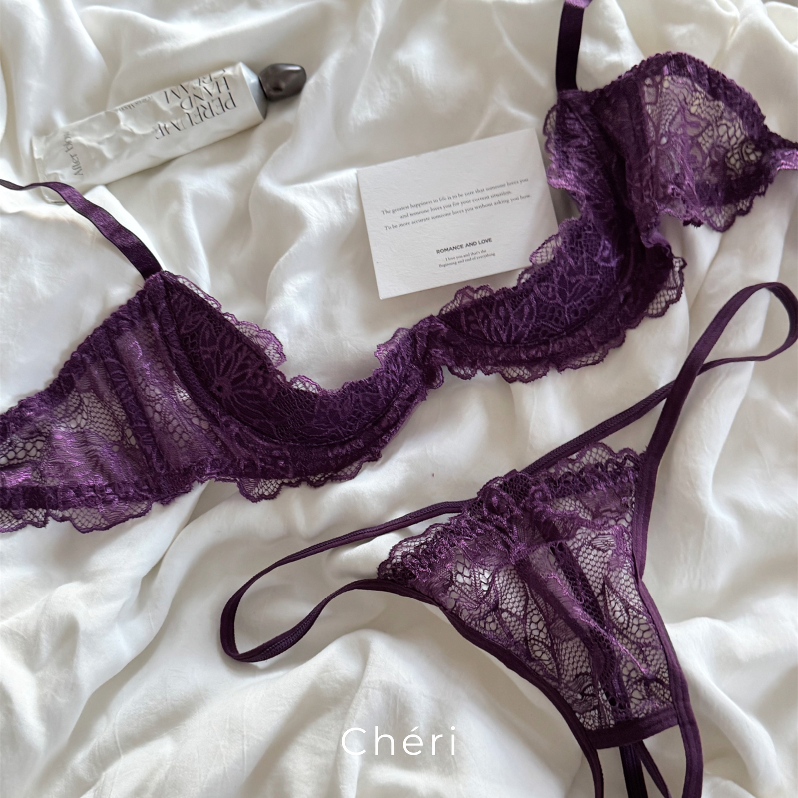 ゆめ AMOSTYLE（アモスタイル） ブラジャー ショーツセット 夢みるブラ