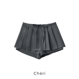 Ribbon pleats skirt