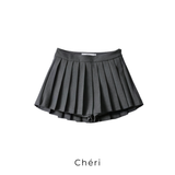 Structured pleats pants skirt