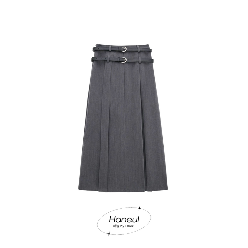 하늘｜Pleats long skirt