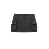 하늘｜Y2K cargo mini skirt