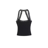 하늘｜Halter neck Lace camisole