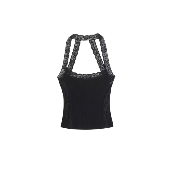 하늘｜Halter neck Lace camisole