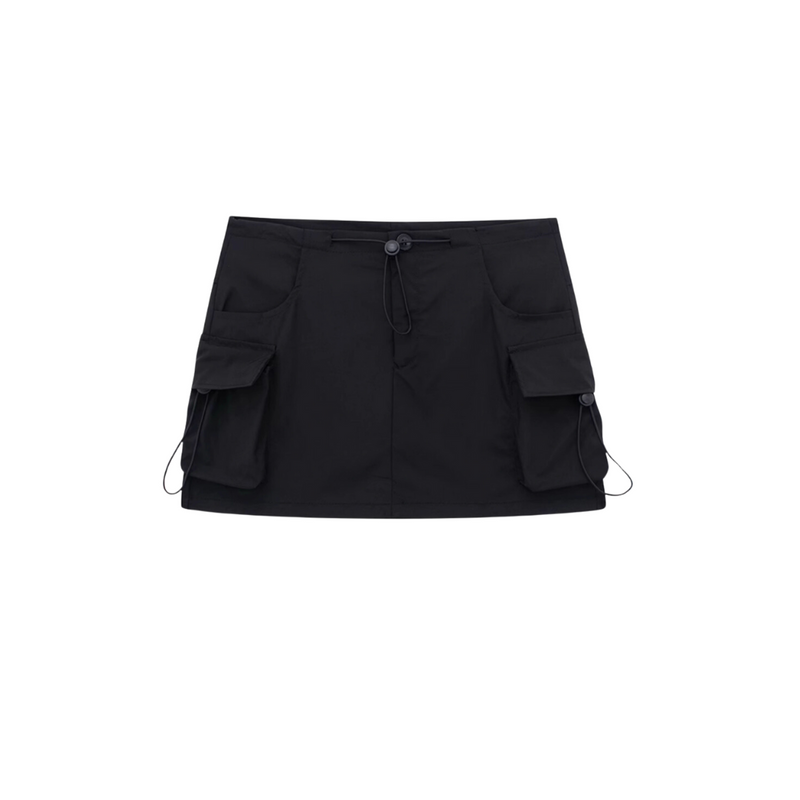 하늘｜Y2K cargo mini skirt