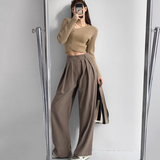 Tuck wide pants