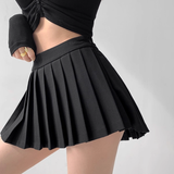 Structured pleats pants skirt