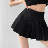 Side slit pleats skirt